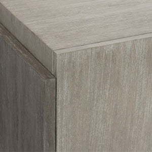 Bernhardt Bernhardt Modern-Rustic Foundations 4-Door Buffet — Two-Tone Light/Dark Shale, Ventilated Media Storage, Heirloom Craftsmanship 306131