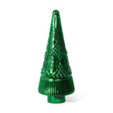 Festive Green Glass Lighted Christmas Tree, 18 in. XAB30046 Park Hill