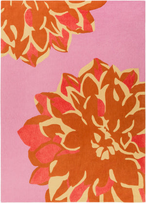 Surya Budding Bud-2005 8' X 11' Hand-tufted Rug - Modern Low Pile Design For Effortless Home Elegance Lilac Polyester Bud2005-811