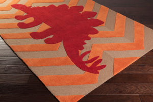 Surya Budding Bud-2005 8' X 11' Hand-tufted Rug - Modern Low Pile Design For Effortless Home Elegance Red Polyester Bud2007-811