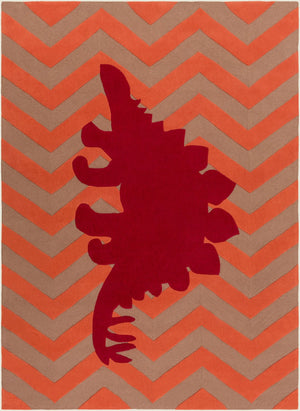 Surya Budding Bud-2005 8' X 11' Hand-tufted Rug - Modern Low Pile Design For Effortless Home Elegance Red Polyester Bud2007-811
