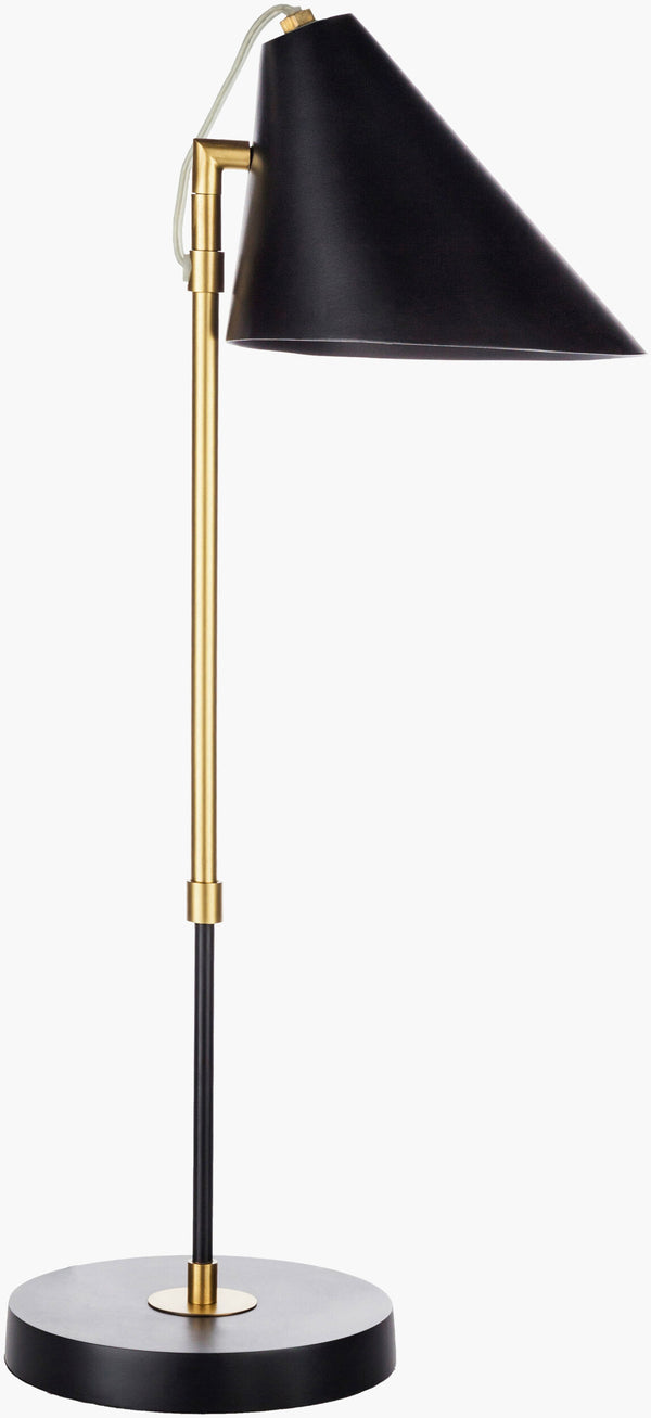 Surya Bauer Modern 25" Table Lamp In High-quality Brass & Metal - Stylish Home Lighting Upgrade! Body, Metallic ,Brass Iron,Brass,Iron,Metal Bue-001