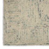 Nourison Vail VAI04 Handmade Tufted No Border Indoor Only Modern  Rug Ivory Grey Teal, Ivory Grey Teal 100% Wool 99446794727