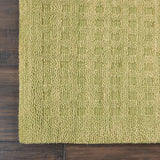 Nourison Perris PERR1 Handmade Woven No Border Indoor Only Contemporary  Rug Green, Green 100% Wool 99446223029