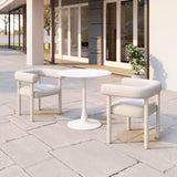 Sunbath Dining Chair - Set of 2 White 704048 Zuo Modern