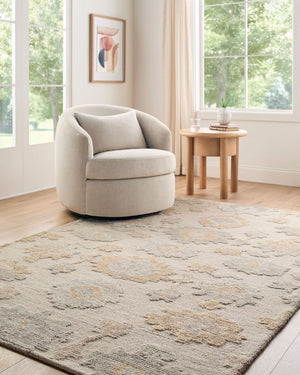 Livabliss Baku Hand-tufted Wool Accent Rug Transitional Pattern for Entryway or Bedside Beige, Taupe 2' x 3' BUK2301-23