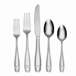 Lenox Oneida Ellis 42 Piece Everyday Flatware Set, Service for 8 Metallic, STAINLESS METAL H240042A