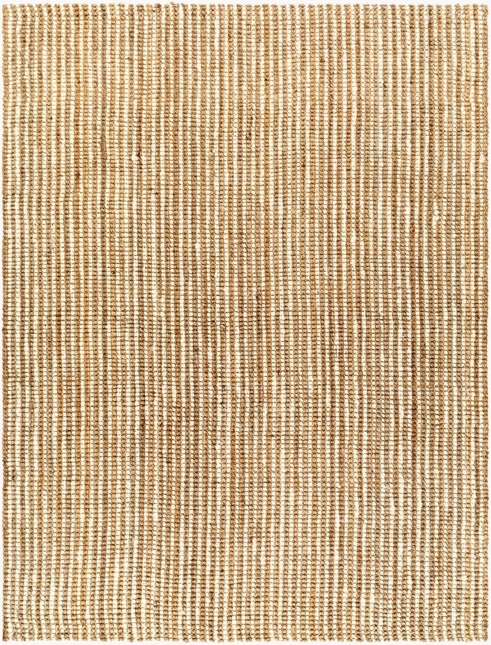 Livabliss Boucle Handwoven Jute Flatweave Area Rug Natural Texture for Coastal Cottage Living Spaces Tan, Beige 4' x 6' BUL2302-46
