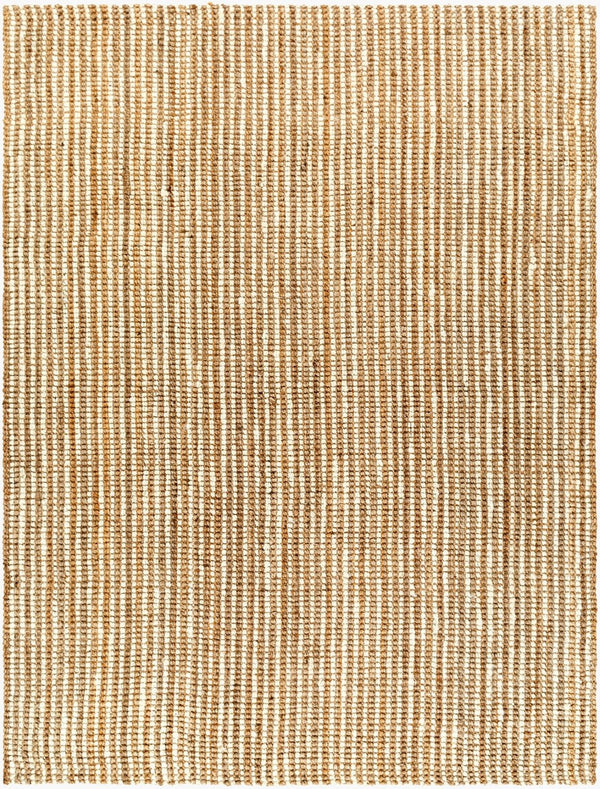 Livabliss Boucle Handwoven Jute Flatweave Area Rug Natural Texture for Coastal Cottage Living Spaces Tan, Beige 4' x 6' BUL2302-46