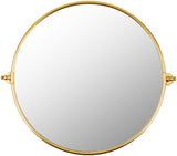 Burnish BUN-005 32"H x 35"W x 4"D Accent Mirror BUN005-3235  Frame: Gold Surya