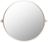 Burnish BUN-006 32"H x 35"W x 4"D Accent Mirror BUN006-3235  Frame: Metallic - Silver Surya