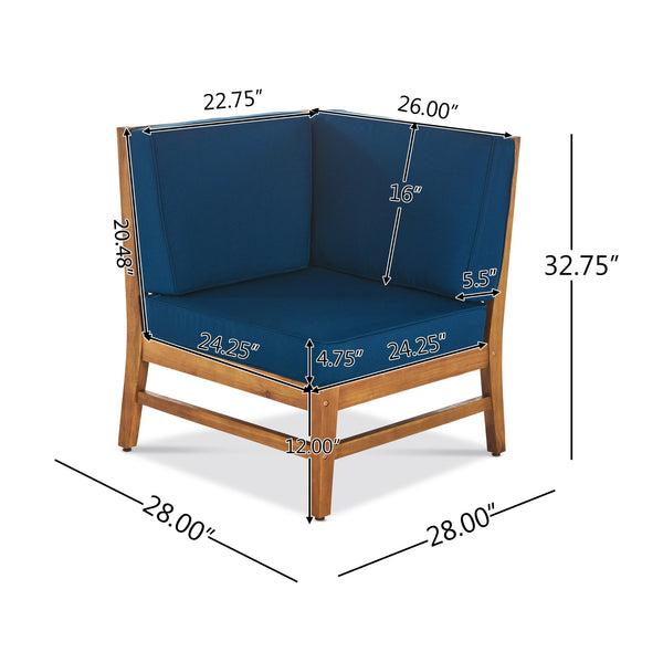 English Elm Perla Armless Accent Chair Tailored Low Profile Upholstered Seat for Living Room 58941.00L-R-CON-M2BLU-59098.00