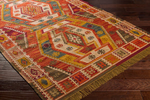 Surya Bursa 2' X 3' Handmade Rug - Eco-friendly, Durable, And Elegant Global-inspired Design For Your Home Burnt Orange Recycled Pet Yarn Bur2300-23