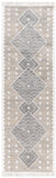 Bursa BUR-2301 2'6" x 8' Runner Handmade Rug BUR2301-268  Gray, Charcoal, Cream Surya
