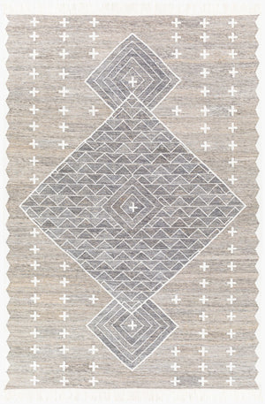 Surya Bursa 2' X 3' Handmade Rug - Eco-friendly, Durable, And Elegant Global-inspired Design For Your Home Gray Recycled Pet Yarn Bur2301-23