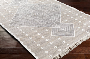 Bursa BUR-2301 8' x 10' Handmade Rug BUR2301-810  Gray, Charcoal, Cream Surya