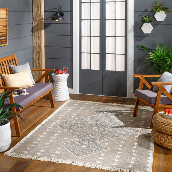 Surya Bursa 2' X 3' Handmade Rug - Eco-friendly, Durable, And Elegant Global-inspired Design For Your Home Gray Recycled Pet Yarn Bur2301-23