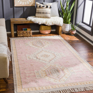 Surya Bursa 2' X 3' Handmade Rug - Eco-friendly, Durable, And Elegant Global-inspired Design For Your Home Mauve Recycled Pet Yarn Bur2302-23