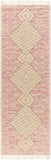 Bursa BUR-2303 2'6" x 8' Runner Handmade Rug BUR2303-268  Dusty Pink, Rose, Tan, Mauve Surya