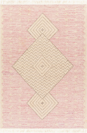 Surya Bursa 2' X 3' Handmade Rug - Eco-friendly, Durable, And Elegant Global-inspired Design For Your Home Dusty Pink Recycled Pet Yarn Bur2303-23