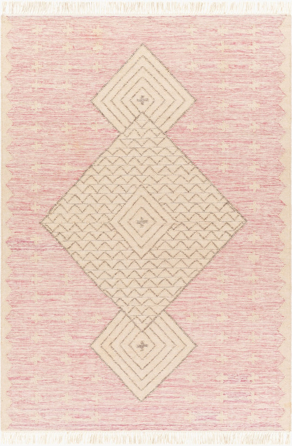Surya Bursa 2' X 3' Handmade Rug - Eco-friendly, Durable, And Elegant Global-inspired Design For Your Home Dusty Pink Recycled Pet Yarn Bur2303-23