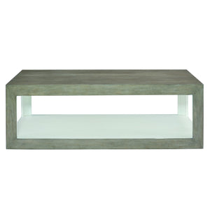 Bernhardt Bernhardt Sculptural Oldham Cocktail Table In Rustic Gray & White Plaster Veneers, 54"W X 30"D X18"H 369021