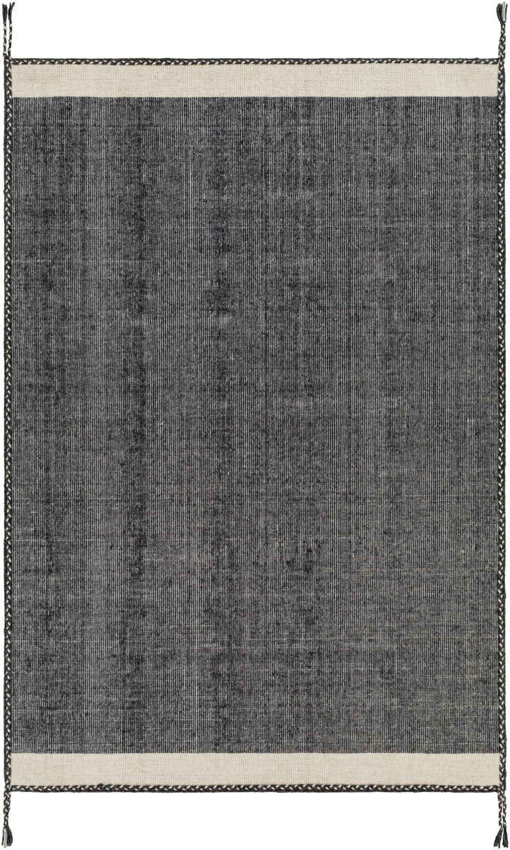 Bushra BUS-2301 9' x 12' Handmade Rug BUS2301-912  Beige, Black Surya