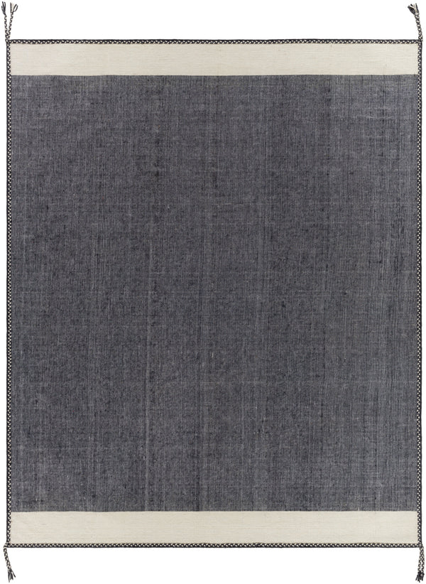 Bushra BUS-2301 8' x 10' Handmade Rug BUS2301-810  Beige, Black Surya