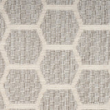 Nourison Reversible Indoor Outdoor RVB01 Machine Made Loom-woven Borderless Design Indoor/Outdoor Modern Outdoor Rug Grey, Grey 89% Polypropylene,11% Polyester 99446974310