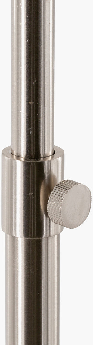 Surya Buxton Modern 40" Accent Floor Lamp - Stylish Acrylic & Metal Design For Home Decor Revitalization Body, Metallic ,Nickel Iron,Acrylic,Iron,Metal,Metal Bux-002