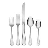 Oneida Satin Sand Dune 45-Piece Flatware Set, Service for 8, Stainless Steel