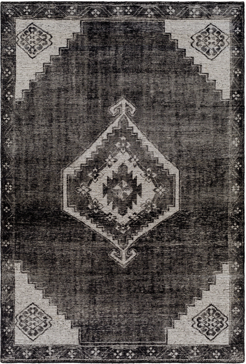 Burnley BUY-2300 6' x 9' Handmade Rug BUY2300-69  Black, Light Beige Surya