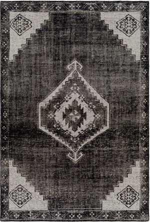 Surya Burnley Handmade 2' X 3' Wool Rug - Timeless Traditional Style, Durable, Easy Maintenance & Soft Feel Black Wool Buy2300-23