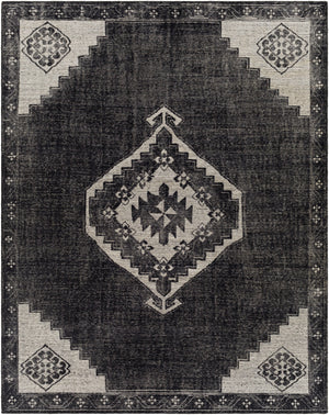 Burnley BUY-2300 8' x 10' Handmade Rug BUY2300-810  Black, Light Beige Surya