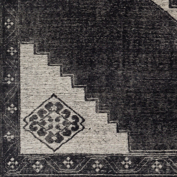Burnley BUY-2300 8' x 10' Handmade Rug BUY2300-810  Black, Light Beige Surya