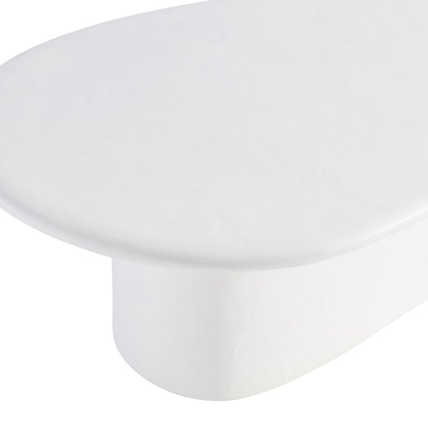 Bernhardt Bernhardt Fresco Outdoor Cocktail Table With Chalky White Grp Finish, Sculptural Organic Design X09021