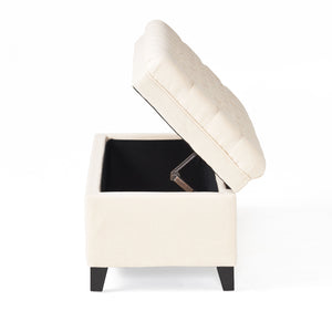 English Elm Juliana Rectangular Storage Ottoman Upholstered Lift Top for Living Room Seating 57741.00