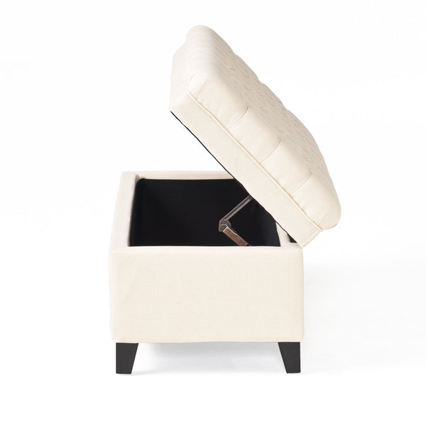 English Elm Juliana Rectangular Storage Ottoman Upholstered Lift Top for Living Room Seating 57741.00