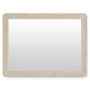 Bernhardt Bernhardt Antibes Mirror With Rustic Roz Oak Frame, Rounded Corners, Reversible Horizontal/Vertical Mounting 350334