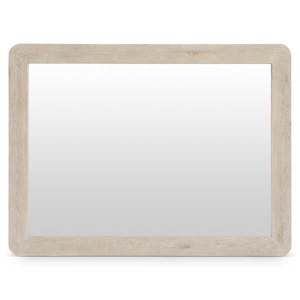 Bernhardt Bernhardt Antibes Mirror With Rustic Roz Oak Frame, Rounded Corners, Reversible Horizontal/Vertical Mounting 350334