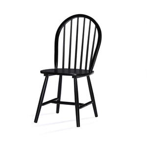English Elm Christopher Knight Home® - 36 Countryhouse Spindle Back Dining Chair 36in High Back Farmhouse Style Durable Rubberwood Seat Black 56487.00BLK