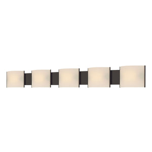 Pannelli 52'' Wide 5-Light Vanity Light - Oil Rubbed Bronze BV715-10-45 Elk Lighting