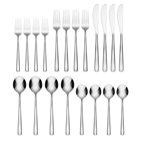 Lenox Cambridge Lorenn Mirror 20-Piece Flatware Set NO COLOR METAL 304320CNB12DS