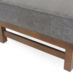 English Elm Christopher Knight Home® - OTTOMAN Modern Microfiber Upholstered Cocktail Bench with Plush Cushion Top for Seating & Décor Slate 62411.00SLATWALN