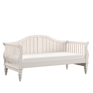 Homelegance By Top-Line Esteban Traditional Wood Slat Daybed White Rubberwood