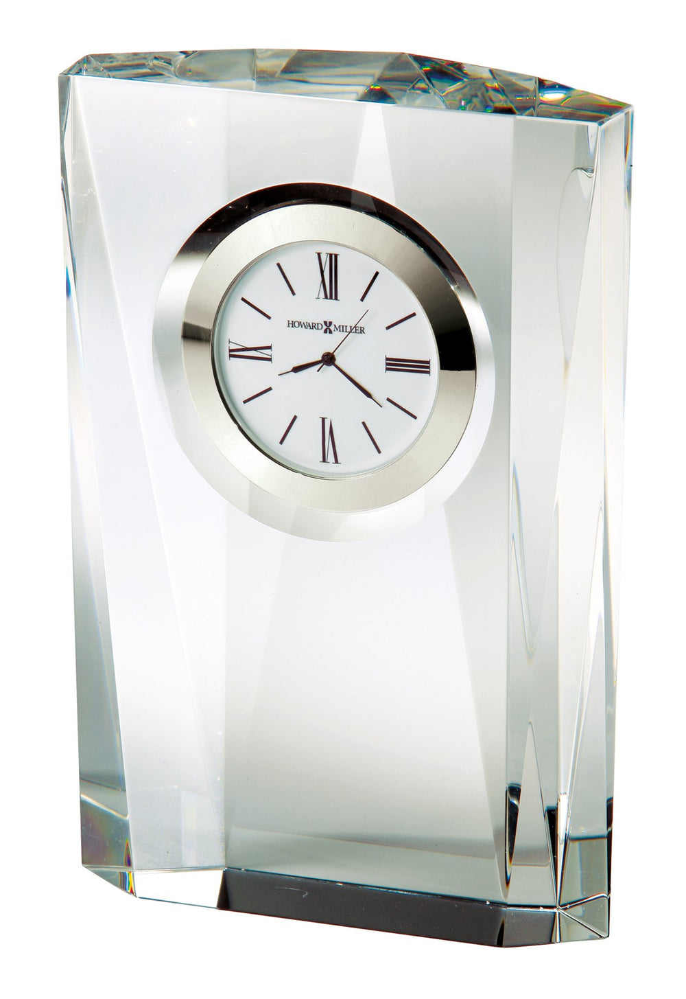 Hekman Furniture 645720 Quest Crystal Table Clock - Elegant Multifaceted Design, Perfect Gift For Any Occasion  Quest Tabletop Clock 645720