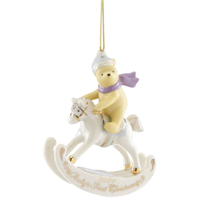 Lenox 2024 Winnie The Pooh Baby's 1st Christmas Ornament Multi, IVORY PORCELAIN 895777