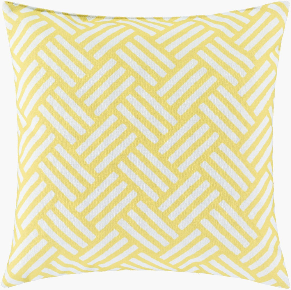 Livabliss Basketweave Coastal Accent Pillow Woven Polyester Textural Design for Sofa or Bed BW003-1616
