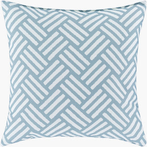 Livabliss Basketweave Woven Textured Square Accent Pillow for Coastal Sofas and Neutral Interiors BW005-1616