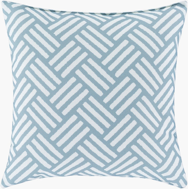 Livabliss Basketweave Woven Textured Square Accent Pillow for Coastal Sofas and Neutral Interiors BW005-1616